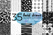 Hand Drawn Doodle Patterns Set, a Pattern Graphic by WBS Design (Thumbnail 1 of 2)