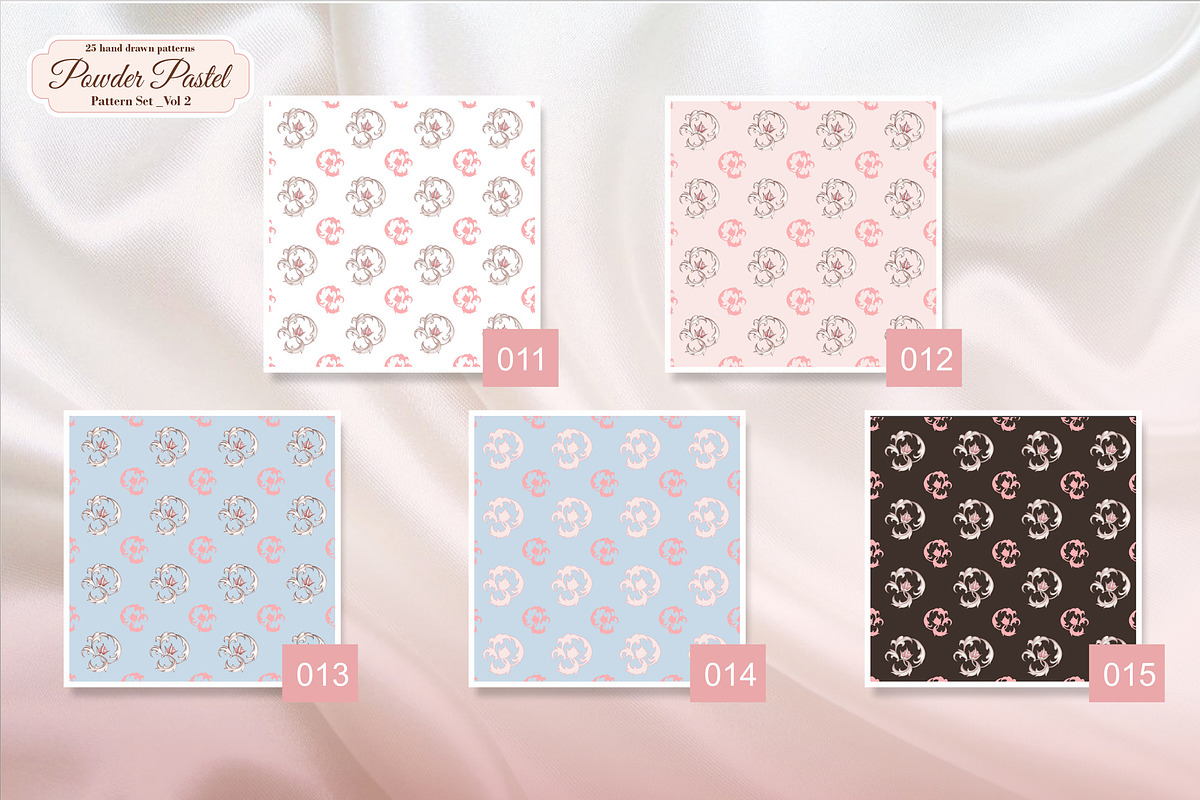 Powder Pastel Pattern Set Part 2, a Pattern Graphic by L- design studio (Photo 5 of 9)