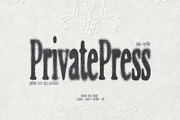 Private Press – Distressed Serif, a Slab Serif Font by nadispasibenko (Thumbnail 1 of 6)