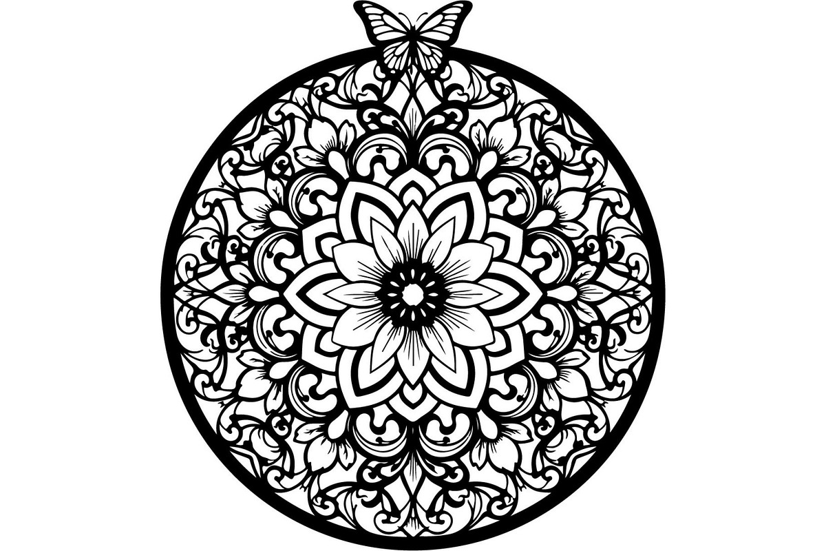 Decorative Floral Panel Vector Set, a Decorative Illustration by Designer_Momina (Photo 10 of 20)