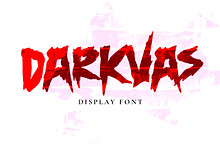 Darkvas -Scary and cool display font