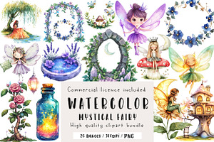 Enchanted Mystical Garden Fairy Clip, an Illustration by CreationArt