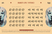Bharits Epic Typeface, a Serif Font by alit design (Thumbnail 8 of 20)