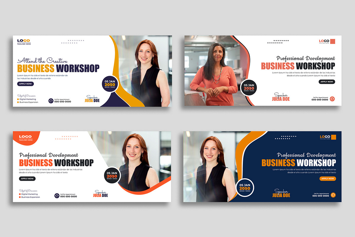 Business workshop Social media cover, a Social Media Template by nandinigraphics