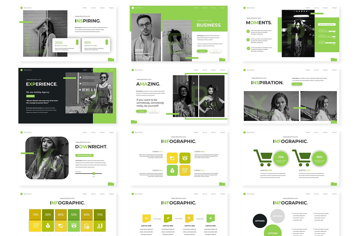 Trend - Powerpoint Template, a Presentation Template by AQR Studio