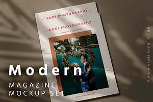 Modern Magazine Mockup Set