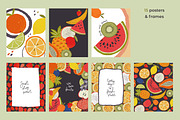 Fruits and Vegetables. Vector set, a Food Illustration by Molly art (Thumbnail 4 of 13)