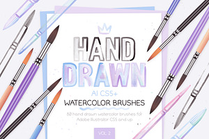 Watercolor Brushes Vol. 2, a Brush Add-On by Side Project