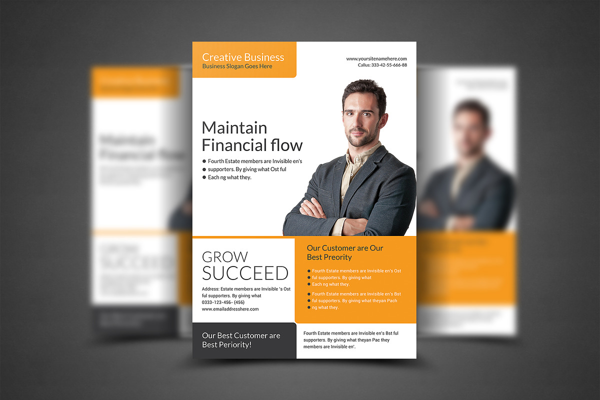 Corporate Business Flyer Template, a Flyer Template by AfzaalGraphics (Photo 1 of 4)