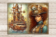 Steampunk Junk Journal Paper, a Person Illustration by GlamArtZhanna (Thumbnail 8 of 9)