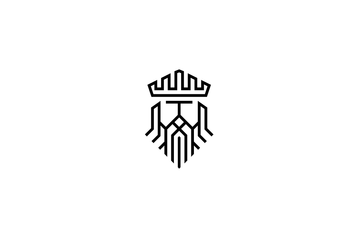 Geometric Minimalist King Logo, a Branding & Logo Template by Luxury Logos (Photo 3 of 4)