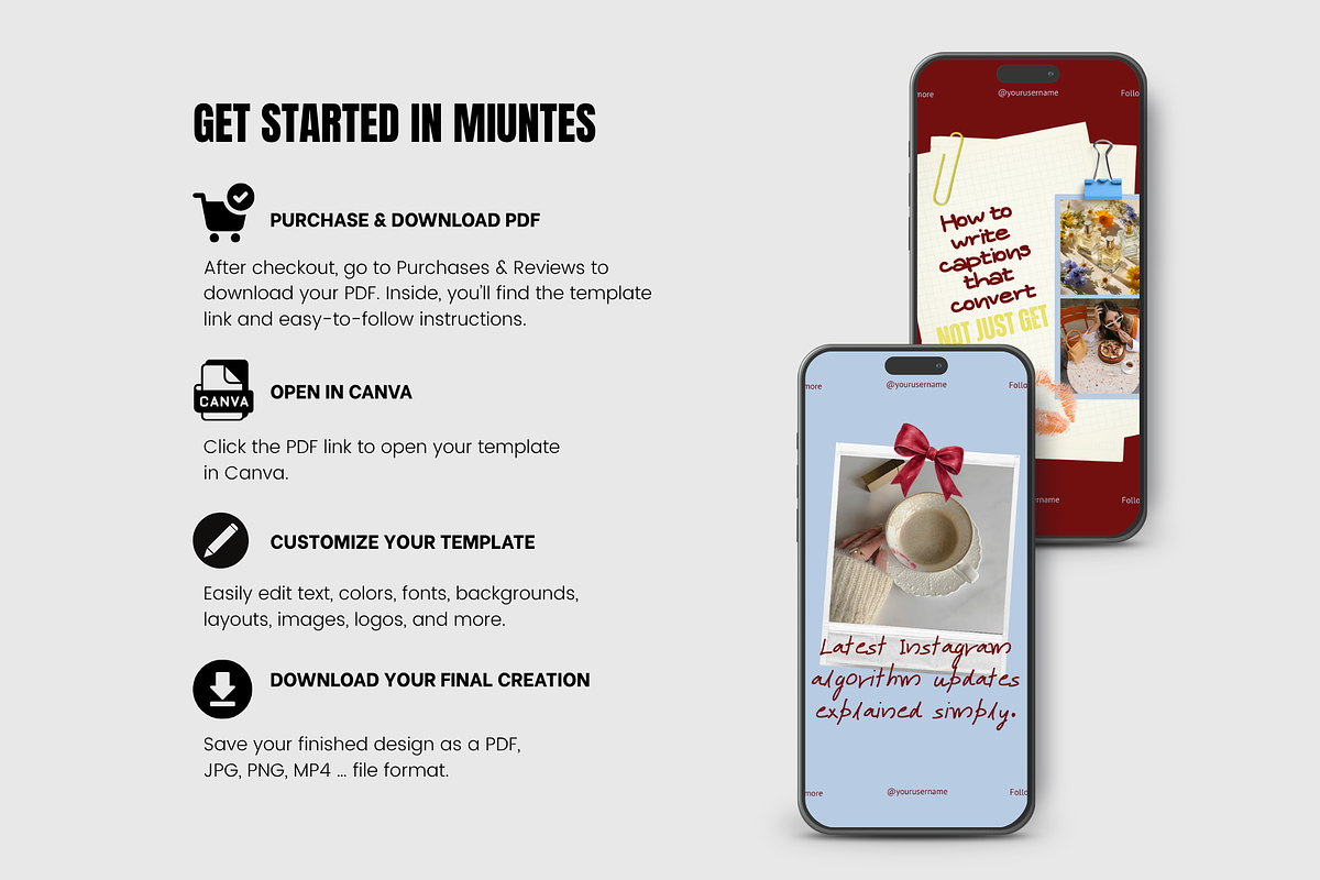 Burgundy Light Blue Viral Instagram, a Social Media Template by CreativeTempHub (Photo 8 of 8)