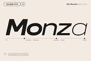 GC Monza - Complex Modern Sans, a Sans Serif Font by Glyphonic (Thumbnail 11 of 31)