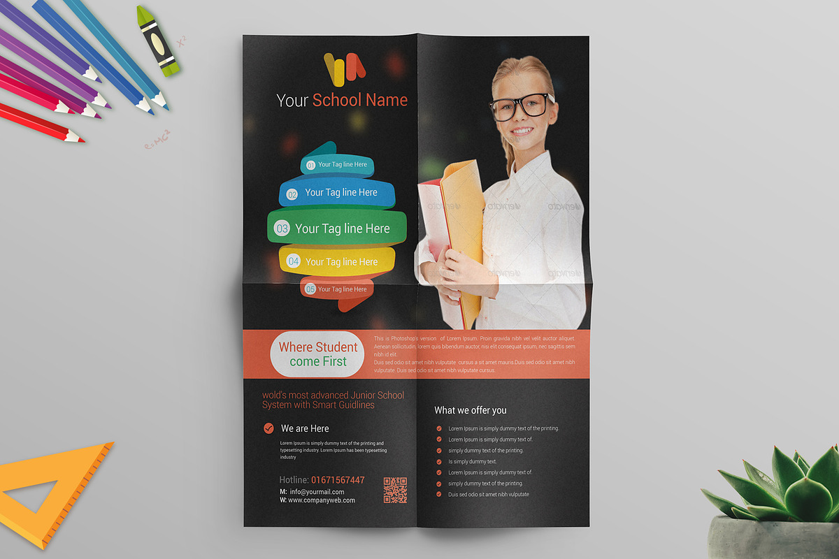 School Flyer Template, a Flyer Template by ideaz_sabbir (Photo 3 of 5)