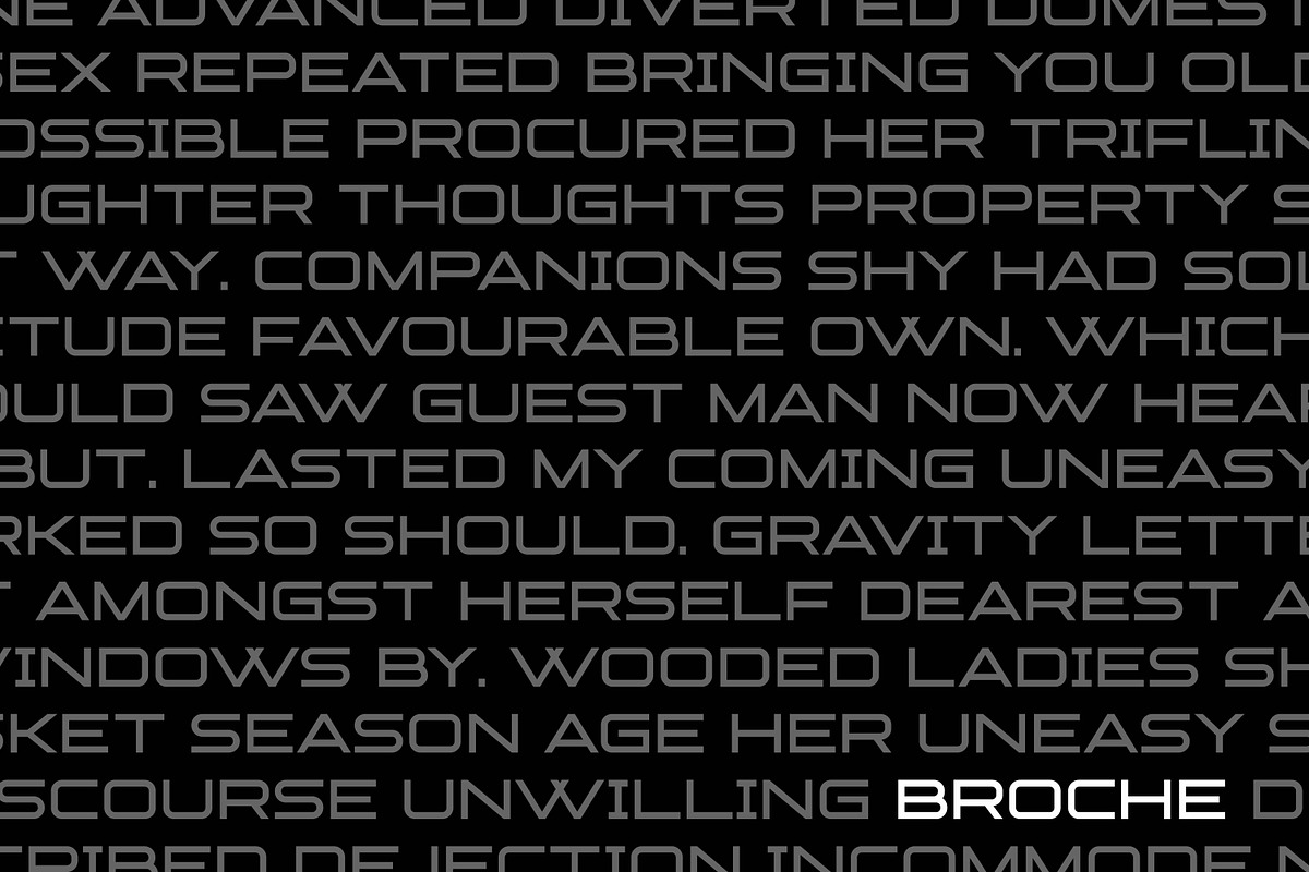 BROCHE - Modern Display, a Sans Serif Font by Almarkhatype (Photo 5 of 10)