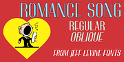 Romance Song JNL, a Sans Serif Font by Jeff Levine Fonts (Thumbnail 1 of 5)