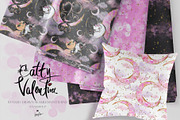 Valentine Cats Seamless Patterns Set, a Pattern Graphic by KaramfilaS (Thumbnail 2 of 17)