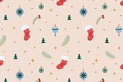 Christmas season seamless patterns, an Illustration by Good Studio (Thumbnail 3 of 10)