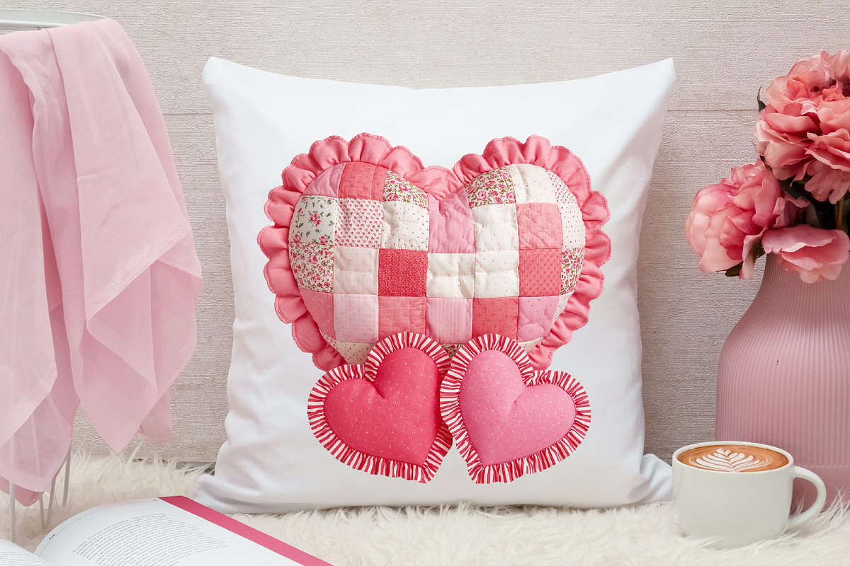 Retro Valentine's Heart PNG, an Illustration by Canvas Craft (Photo 5 of 7)