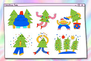 1970 psychedelic Christmas stickers, an Illustration by okchizh (Thumbnail 5 of 8)