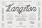 Langston Script + Sans Serif, a Script Font by Design Surplus (Thumbnail 1 of 14)