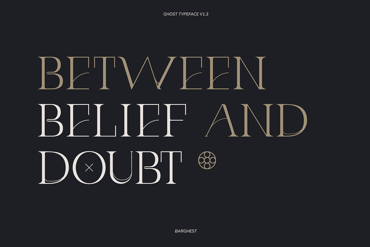 Ghost Display Typeface, a Serif Font by Barghest (Photo 3 of 9)