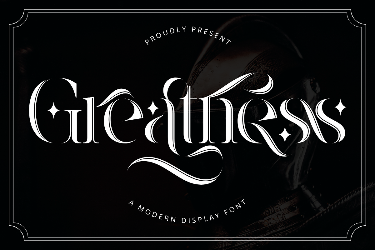 Greatness Ligatures Font, a Sans Serif Font by 177Studio (Photo 1 of 8)