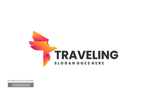 Travel Gradient Colorful Logo, a Branding & Logo Template by ivan_artnivora
