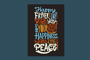 Happy Father`s Day 5 vector cards, a Card Template by Anna's Lettering (Thumbnail 4 of 6)