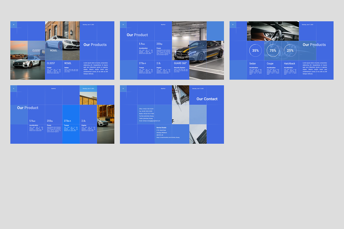 BluePrint x PowerPoint Template, a Presentation Template by Millstone