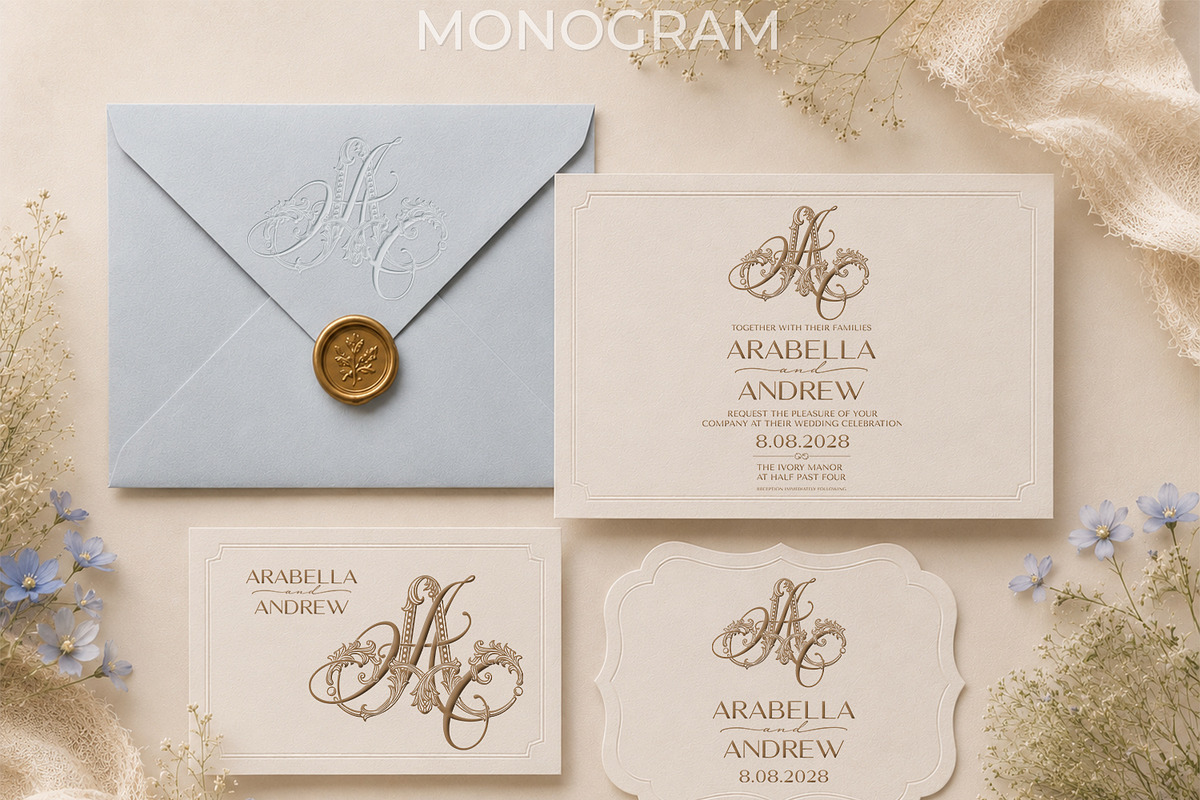 AA Wedding Monogram Logo, a Branding & Logo Template by LogoAV (Photo 6 of 11)