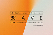 WAVE - backgrounds + Gradient Maps, a Background Graphic by kloroform (Thumbnail 1 of 22)