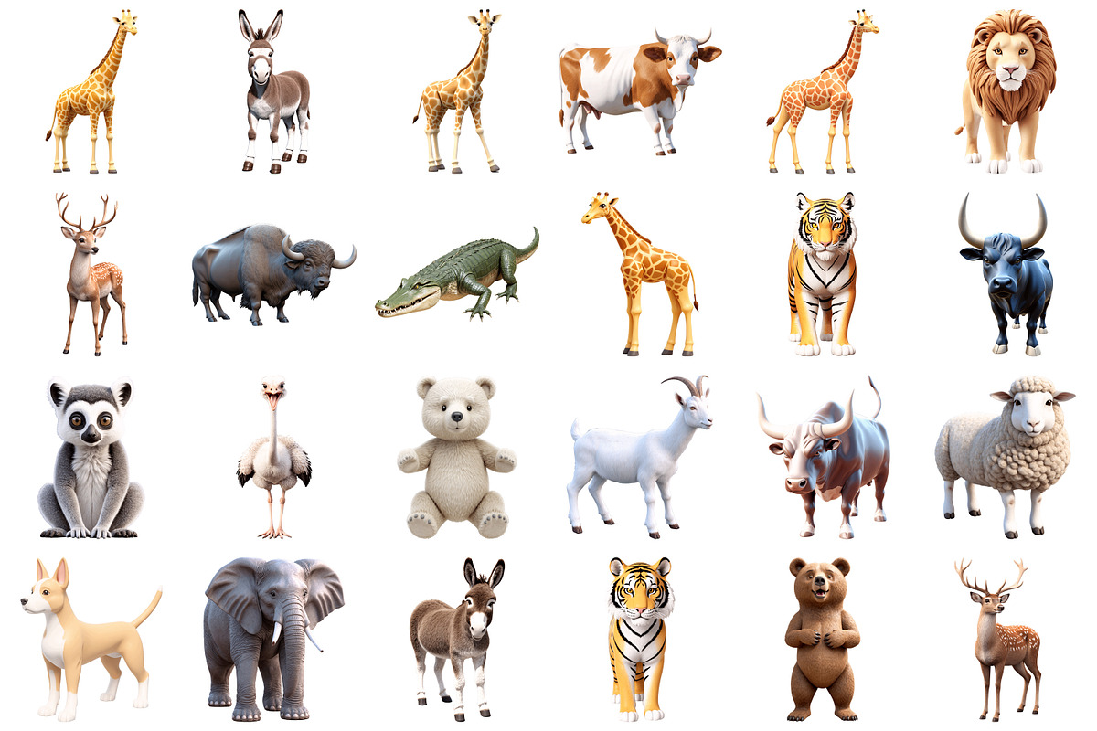 3D Animal Png, an Illustration by Forhadx5 (Photo 3 of 9)
