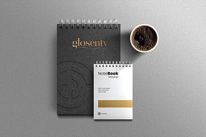 Notebook Mockup Design, a Print Template by Artlogs