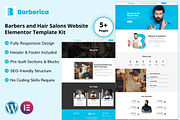 Barberica - Hair Salon Elementor Kit, a WordPress Template by Techeshta Solutions (Thumbnail 1 of 6)