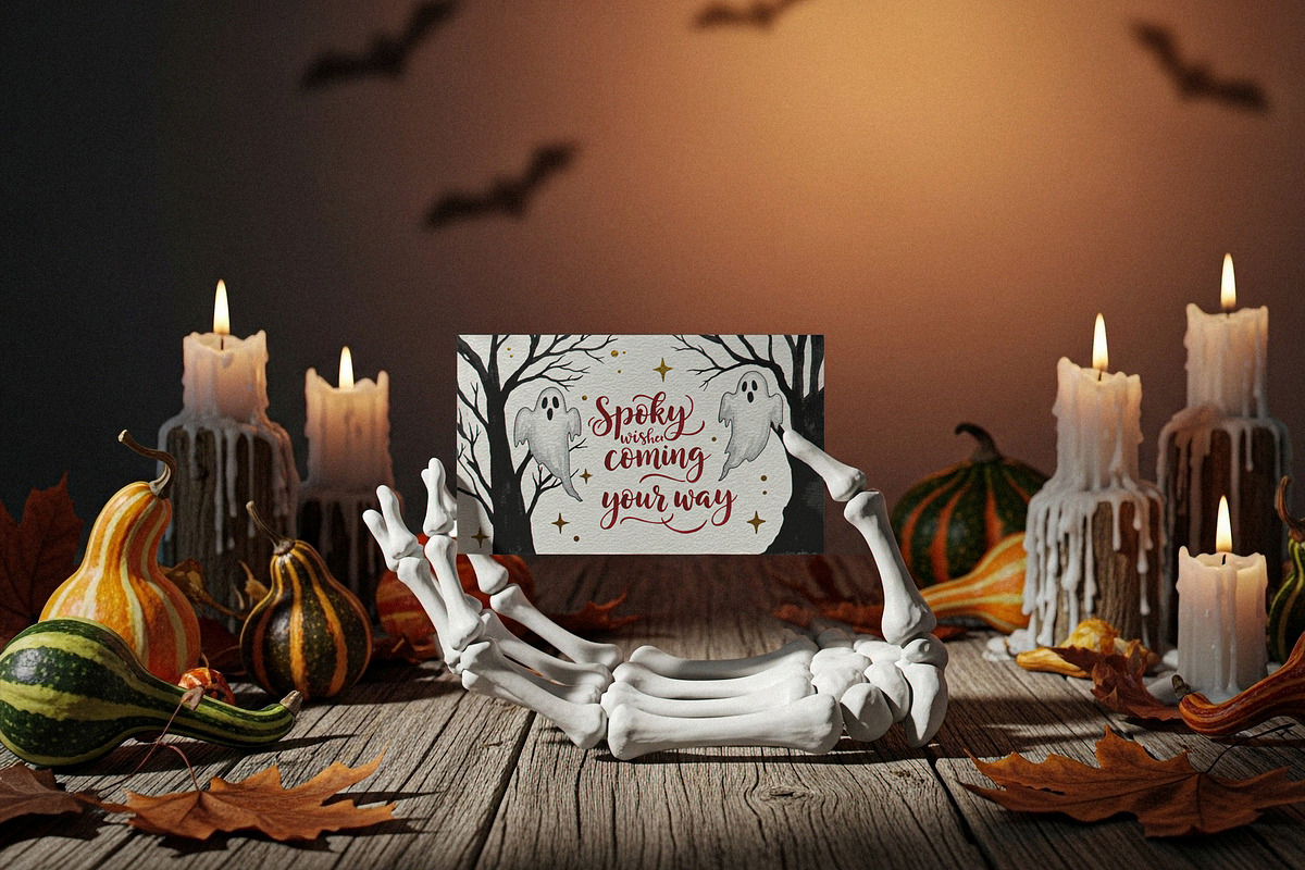 Halloween Card Mockup, a Product Mockup by Designer Dude