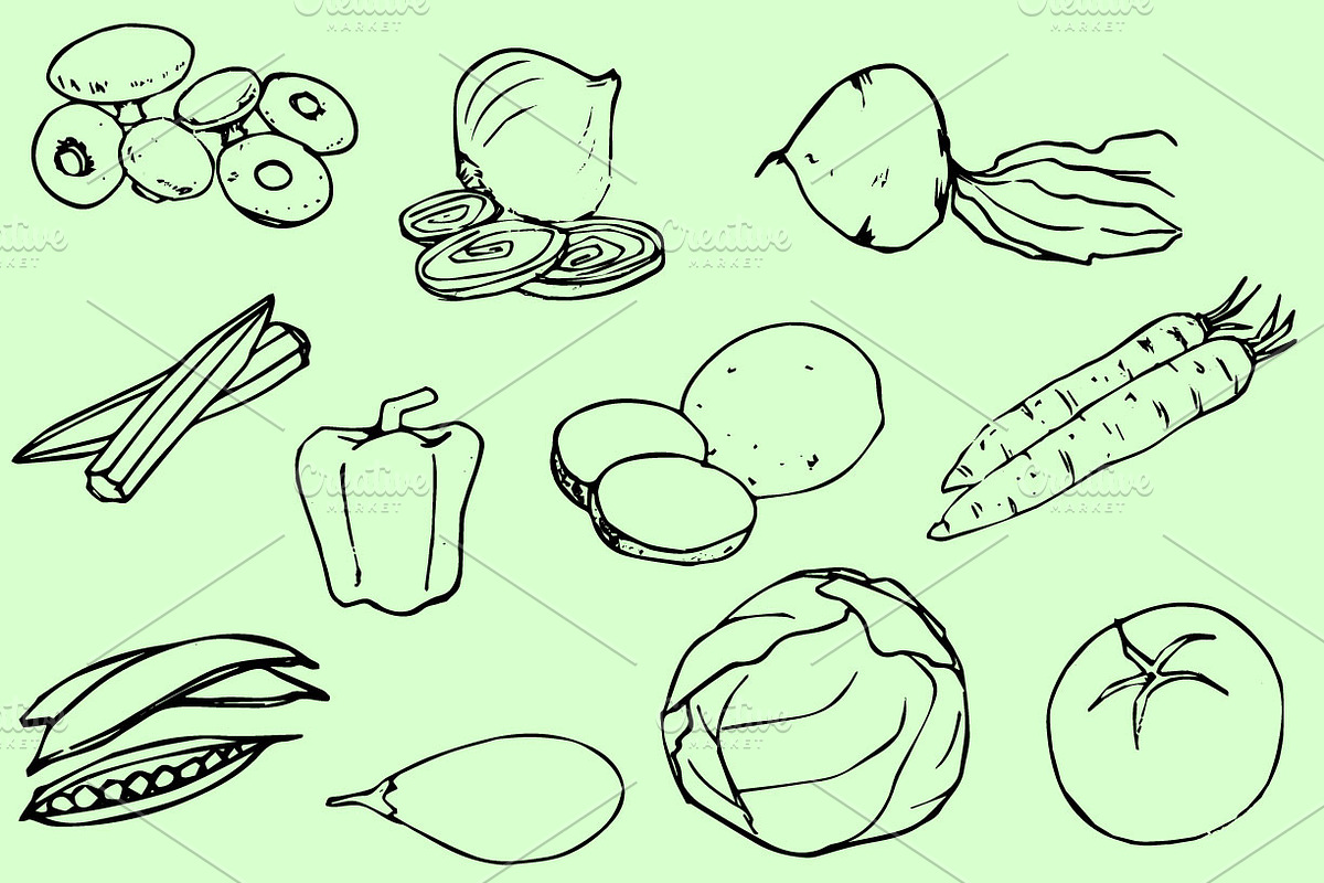 Vegetables Vector Clip Art / Icons, an Icon by Responsive Business Theme (Photo 2 of 2)