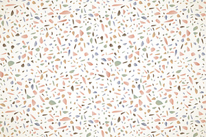 Pastel Terrazzo Floor Vector Pattern