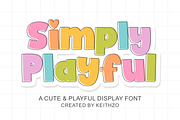 Simply Playful - Display Font, a Handwritten Font by Keithzo (Thumbnail 1 of 7)