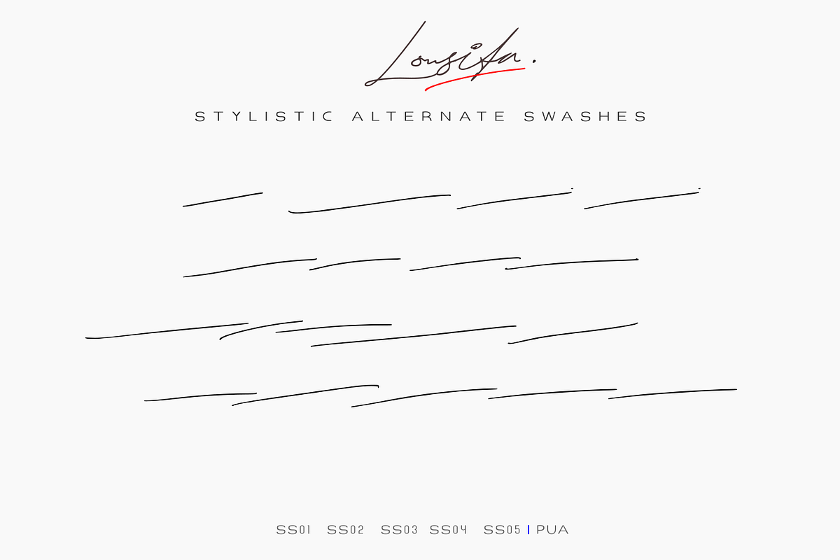 Lousita | Signature Script, a Script Font by Mozyen Studio (Photo 11 of 12)