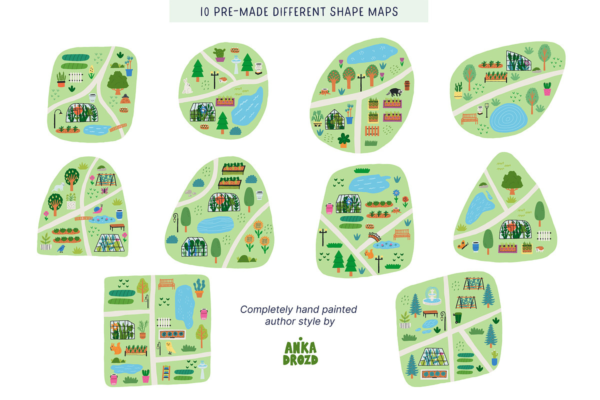 Botanical Garden Map, a Decorative Illustration by AnkaDrozd (Photo 7 of 11)
