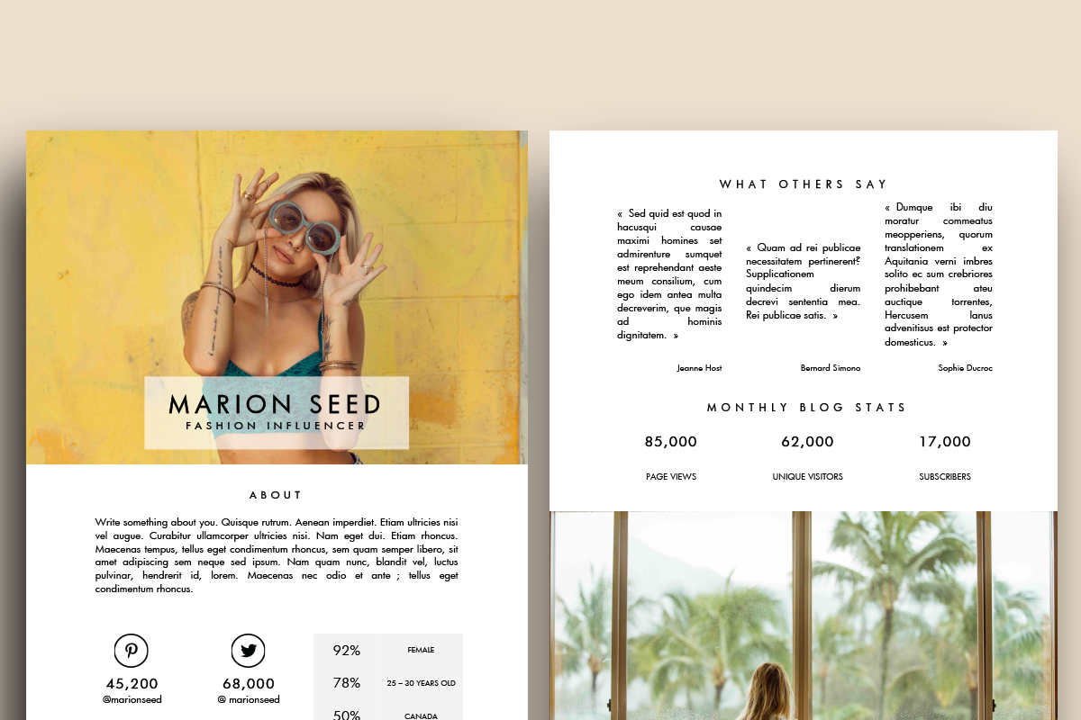 Blog Media / Press Kit Template, a Websites & App Template by Priiiiiiiiiiiiiint ! (Photo 1 of 2)
