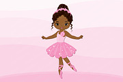 Vector African American Ballerina, an Illustration by TheCreativeMill (Thumbnail 2 of 5)
