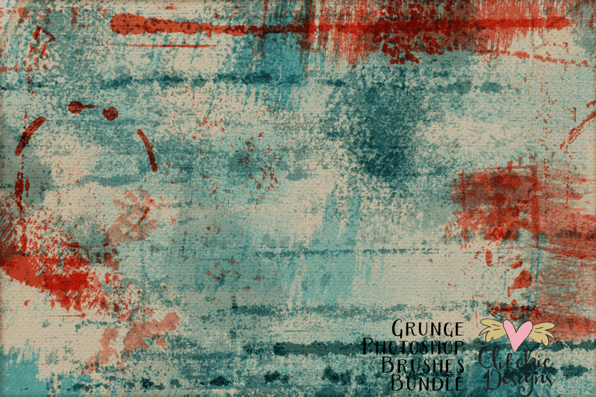 Grunge Texture Photoshop Brushes 50%, a Brush Add-On by Clikchic Designs (Photo 3 of 13)