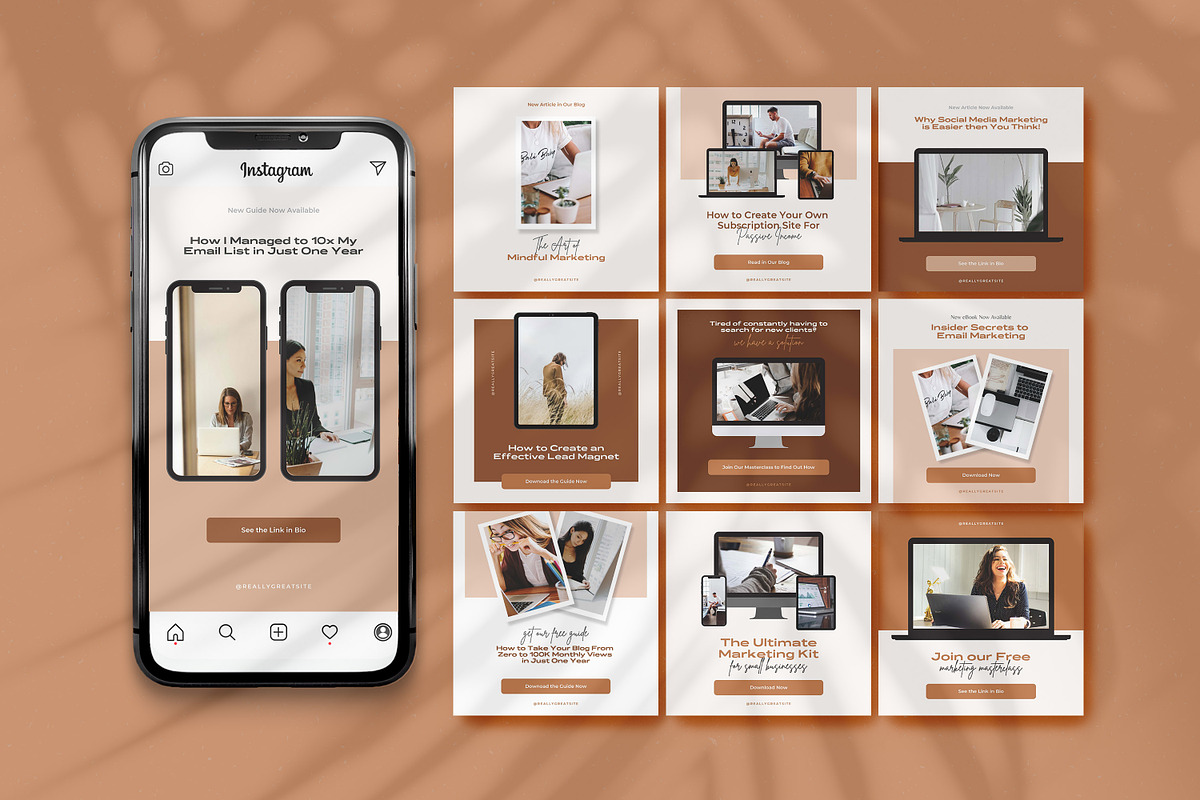Marketing Pro Instagram Templates, a Social Media Template by AndrewPixel (Photo 14 of 15)