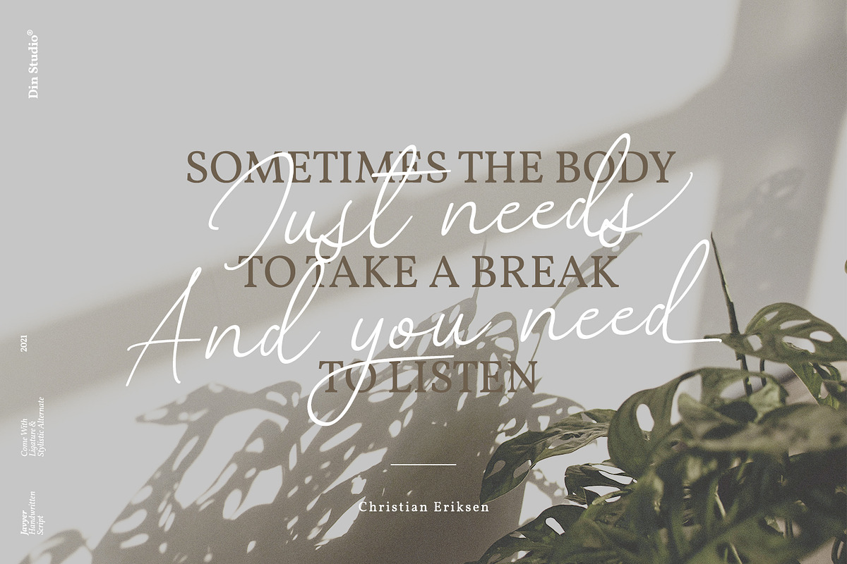 Javyer, a Script Font by din-studio.com (Photo 10 of 10)