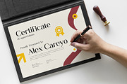 Certificate Template, a Stationery Template by HiveArts (Thumbnail 1 of 2)
