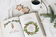 Gold Christmas Watercolor Clipart, a Decorative Illustration by Beigetime (Thumbnail 14 of 18)