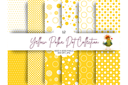 Yellow Polka Dot Seamless Patterns, a Pattern Graphic by Earley Bird Design Studio (Thumbnail 1 of 8)