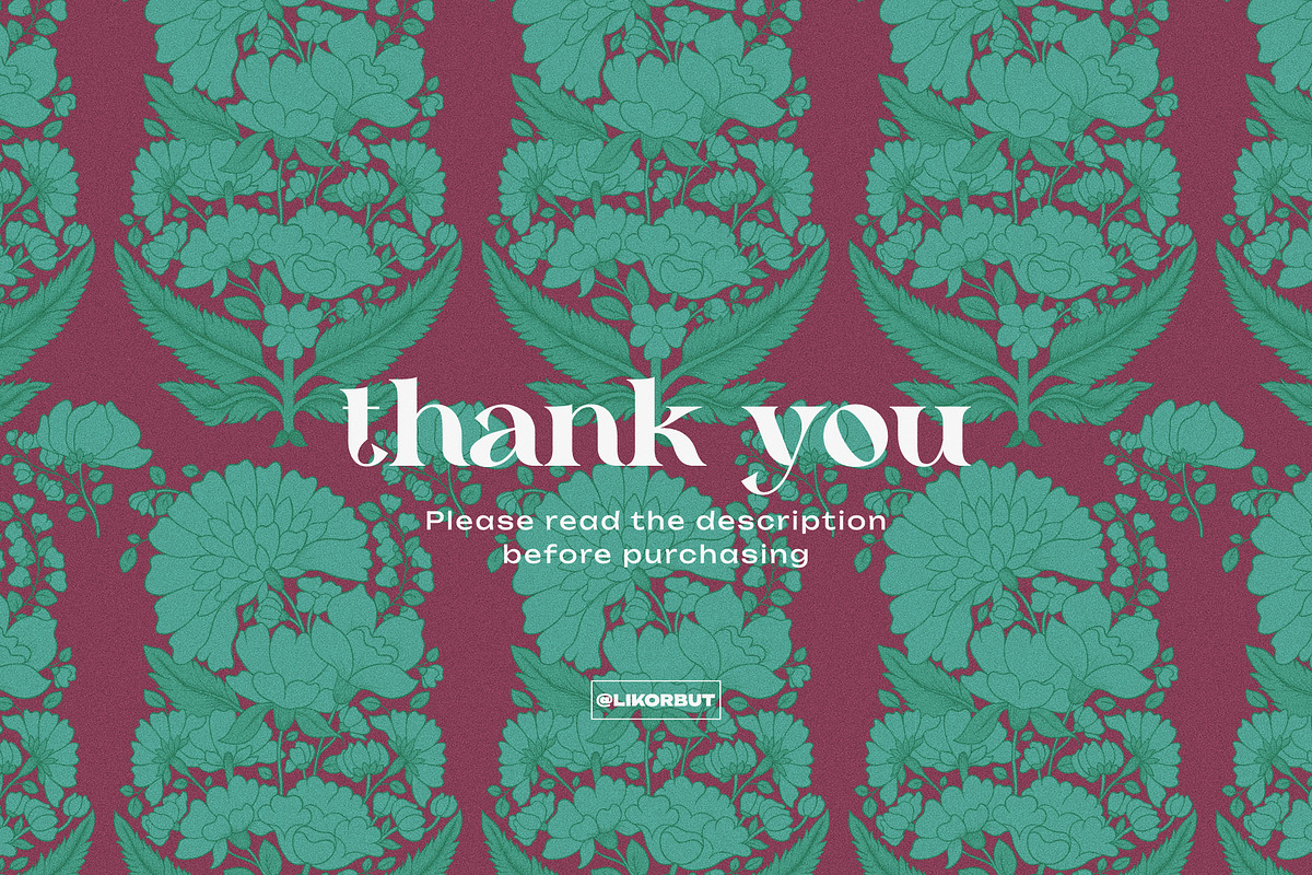 Paisley Floral Ornamental Pattern, a Pattern Graphic by likorbut (Photo 11 of 13)